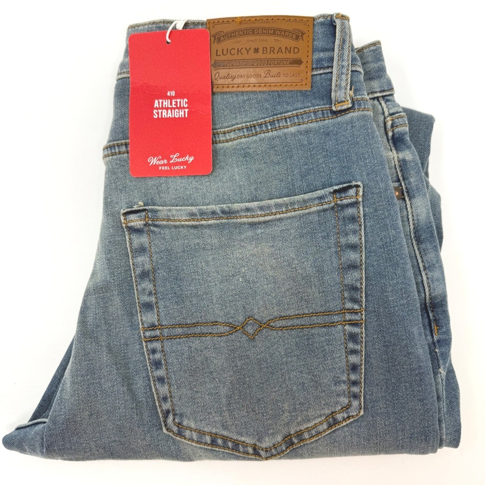 Lucky Brand 410 Athletic‎ Straight Men's Jeans 31x32 Medium Wash Comfort Stretch